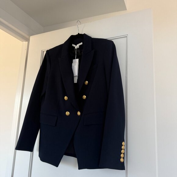 NWT Veronica Beard Miller Dickey Blazer Jacket In Navy Double Breasted Sz 16 - Picture 7 of 10